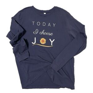 Bella Canvas Long Sleeve “Today I Choose Joy“ Tee Sz 2X